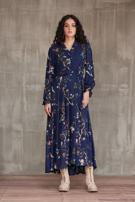 Ellena - Western Georgette Dress