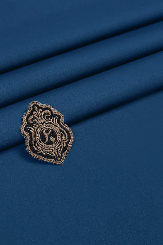 Fabrich - Unstitch Atlantis Wash & Wear Kameez Shalwar Fabric - Prussian