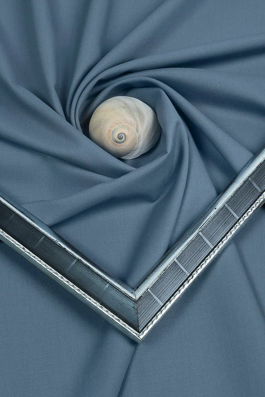 Fabrich - Unstitch Atlantis Wash & Wear Kameez Shalwar Fabric - Cadet Grey