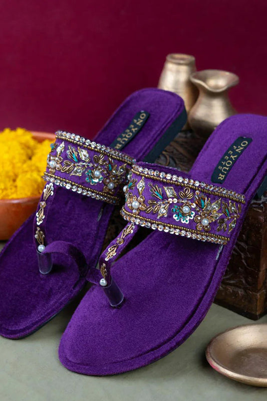 On Your Feets - Kolhapuri - Amethyst Noor