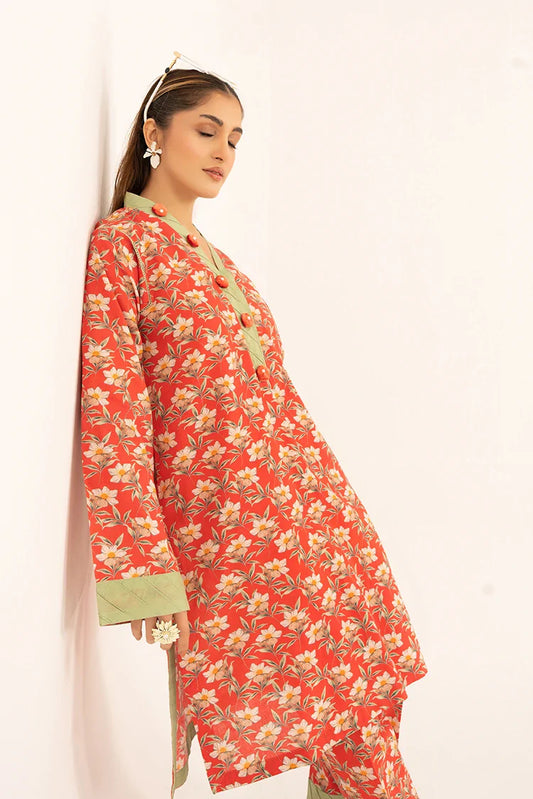 Kleren - Aroma Digital Printed Lawn - Stitched - A-22