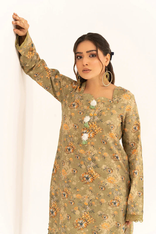 Kleren - Aroma Digital Printed Lawn - Stitched - A-28
