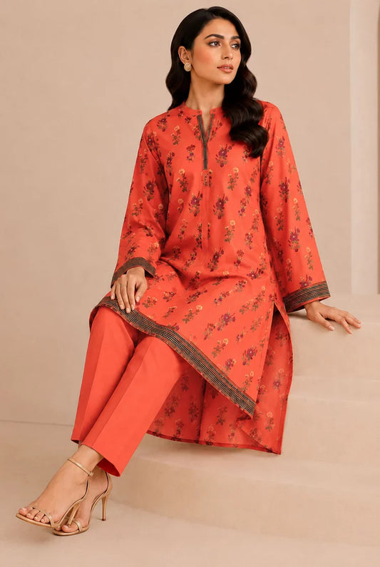 Kleren - Printed Lawn - A-42 - 2 Piece - Unstitched