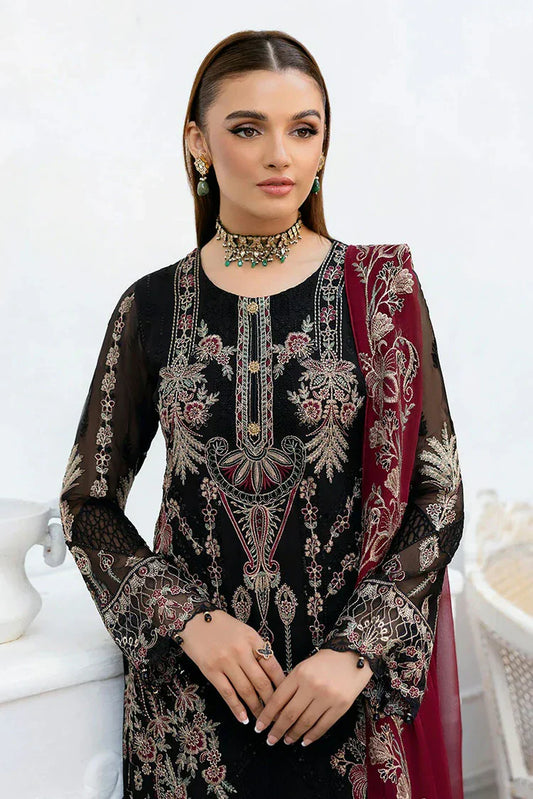 Picture of Ramsha - Chevron Embroidered Chiffon Collection Vol 10 - A-1008 - Unstitched - Available at Raja Sahib