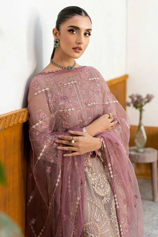 Picture of Ramsha - Chevron Embroidered Chiffon Collection Vol 10 - A-1009 - Unstitched - Available at Raja Sahib