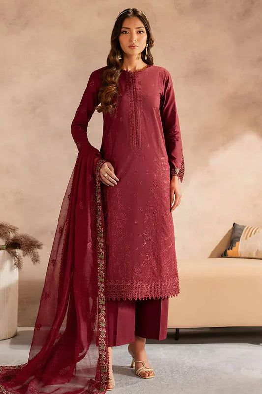 Picture of Zarif - Chikankari Lawn Collection - UNST-LWN-02 SAYAH - Unstitched - Available at Raja Sahib