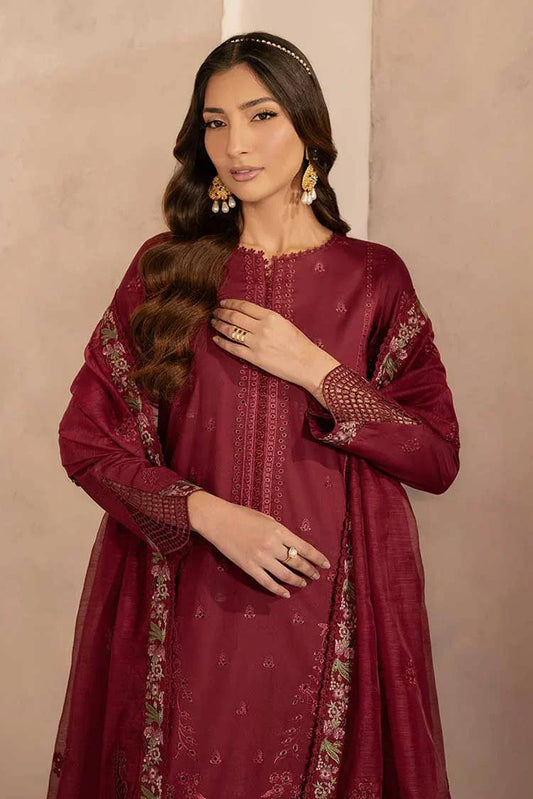 Picture of Zarif - Chikankari Lawn Collection - UNST-LWN-02 SAYAH - Unstitched - Available at Raja Sahib