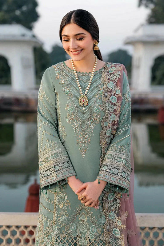 Picture of Imrozia - Meeras Luxury Eid Collection - I-221 ZAMURD - Unstitched - Available at Raja Sahib