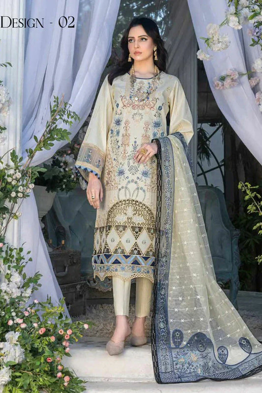 Picture of Janique - Eid Lawn Collection Vol 8 - Design 02 - Unstitched - Available at Raja Sahib