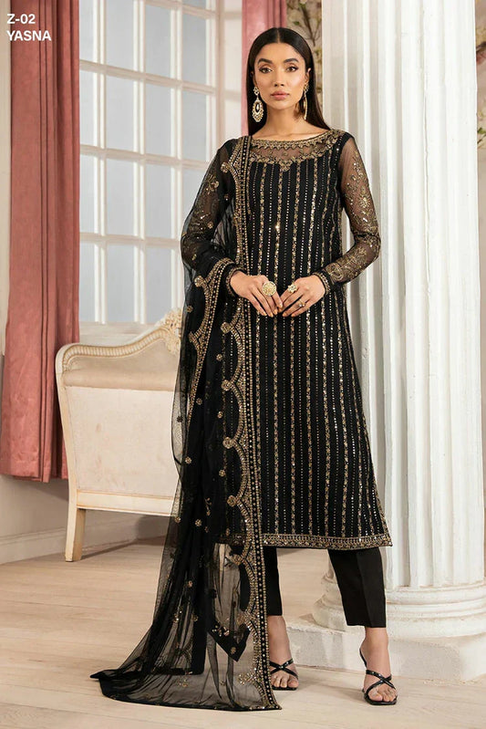 Picture of Zarif - Heer Formals - Z-02 Yasna - Unstitched - Available at Raja Sahib