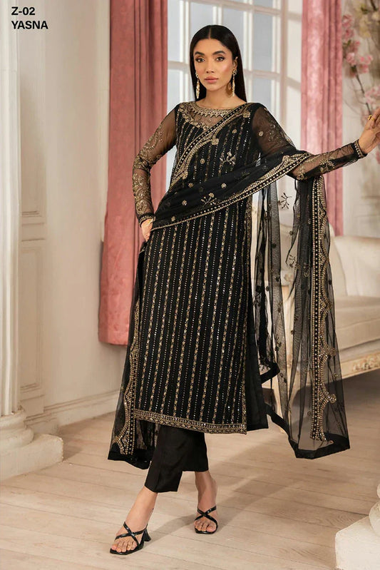 Picture of Zarif - Heer Formals - Z-02 Yasna - Unstitched - Available at Raja Sahib