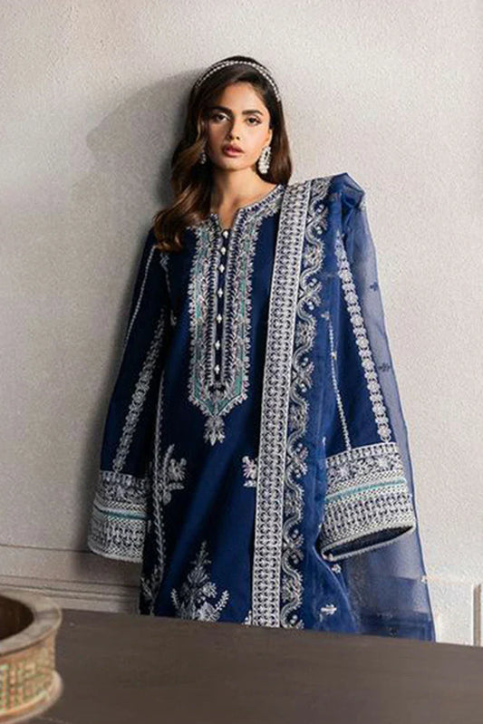 Picture of Freesia - Aqs Luxury Lawn Collection - HANIA-FS50120 - Unstitched - Available at Raja Sahib