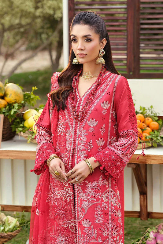 Zarizaa - Echelon Luxury Lawn - 03 ROSEMIRA - Unstitched