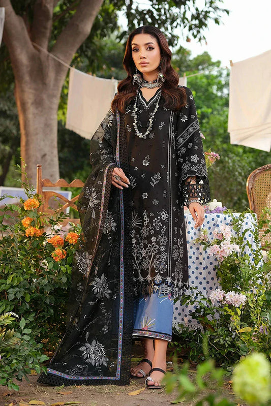 Zarizaa - Echelon Luxury Lawn - 06 MIDNIGHT - Unstitched