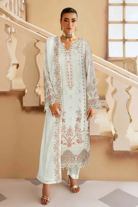 Picture of Ramsha - Sangeet Embroidered Chiffon Collection Vol 3 - B-306 - Unstitched - Available at Raja Sahib
