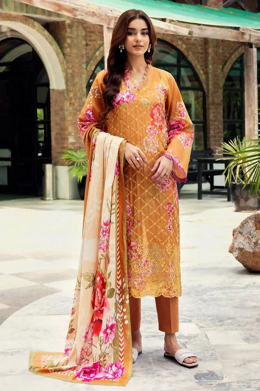 Picture of Motifz - Umang Embroidered Lawn Collection Vol 3 - 5566-DHALIA - Unstitched - Available at Raja Sahib