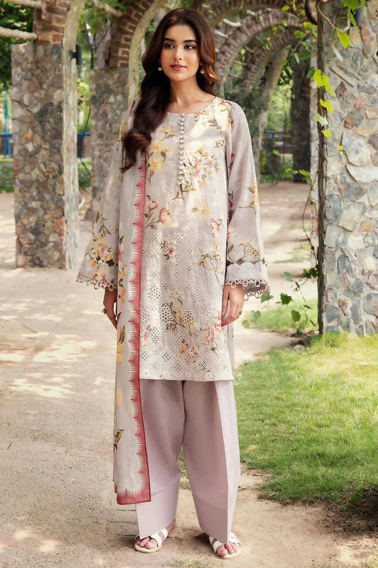 Picture of Motifz - Umang Embroidered Lawn Collection Vol 3 - 5569-VOILET - Unstitched - Available at Raja Sahib