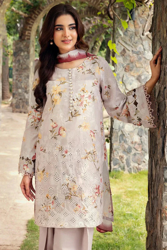Picture of Motifz - Umang Embroidered Lawn Collection Vol 3 - 5569-VOILET - Unstitched - Available at Raja Sahib