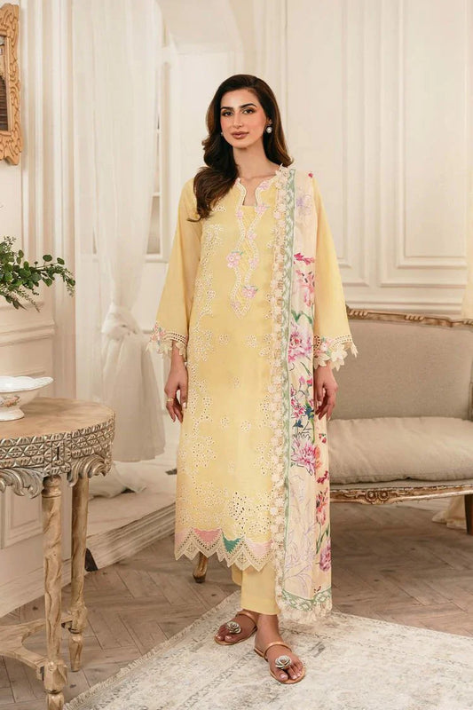 Elegance - Meher Un Nissa Luxury Lawn Collection - 5A SELENA A - Unstitched