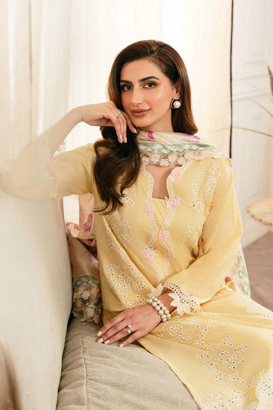 Elegance - Meher Un Nissa Luxury Lawn Collection - 5A SELENA A - Unstitched