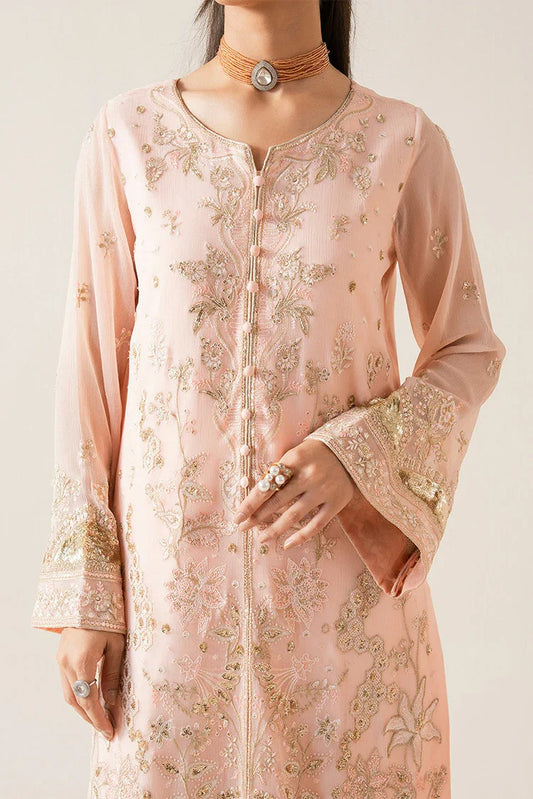 Freesia - Zaib Luxury Chiffon Collection - ELYNA-FS50127 - Unstitched