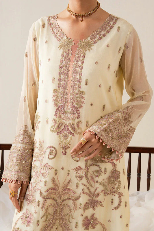 Freesia - Zaib Luxury Chiffon Collection - LILI-FS50128 - Unstitched