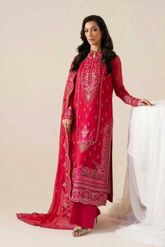 Freesia - Zaib Luxury Chiffon Collection - ELLA-FS50131 - Unstitched