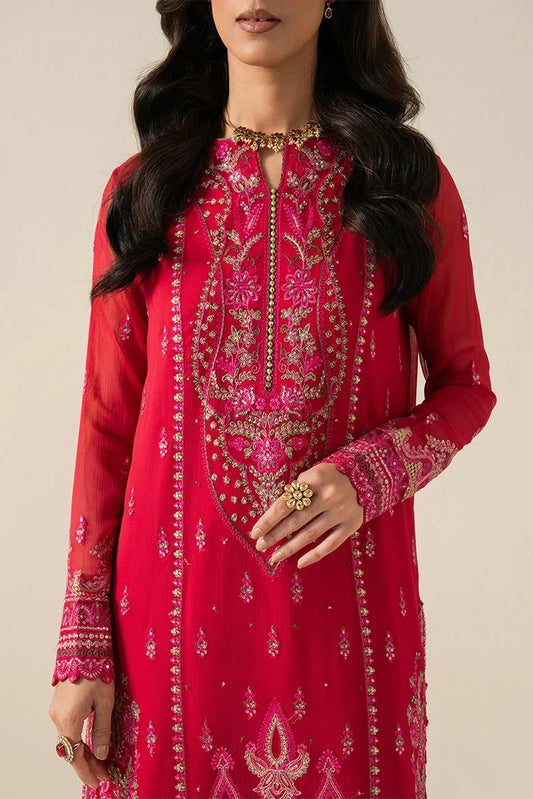 Freesia - Zaib Luxury Chiffon Collection - ELLA-FS50131 - Unstitched