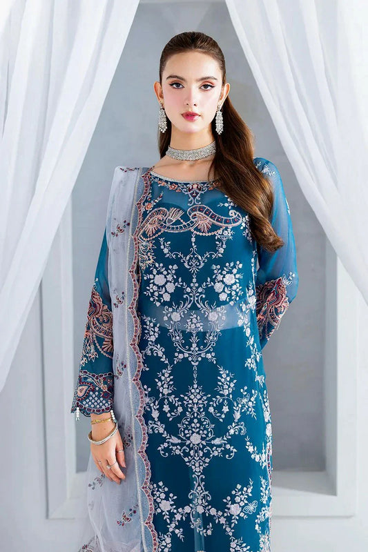 Ramsha - Arzoo Festive Chiffon Collection Vol 2 - U-202 - Unstitched