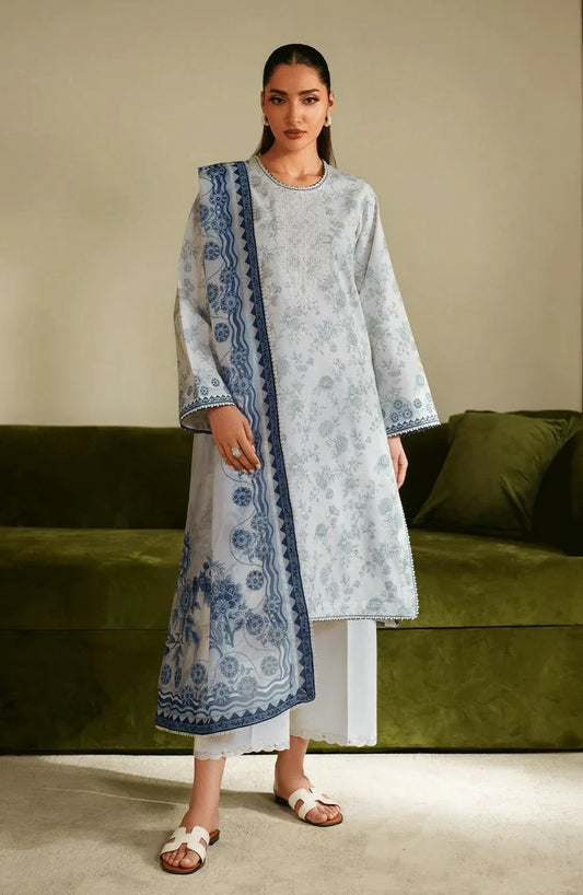 Seran - Ilara Cambric Edit - 06 AZZURA - Unstitched