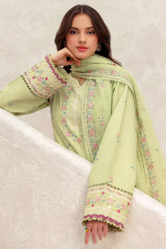 Picture of Farasha - Bahaar Embroidered Lawn Collection - 06 Tropical Orchid - Unstitched - Available at Raja Sahib