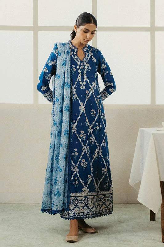 Picture of Ayzel - Amore Summer Embroidered Lawn Collection - AL-25-V4-03 VORY - Unstitched - Available at Raja Sahib