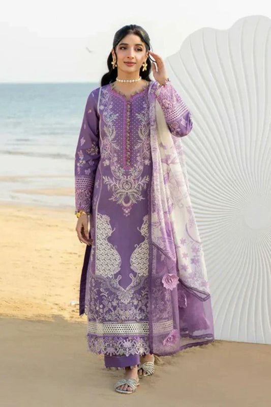 Picture of Aabyaan - Saagar Luxury Festive Lawn Collection - ZARQA (AS-01) - Unstitched - Available at Raja Sahib