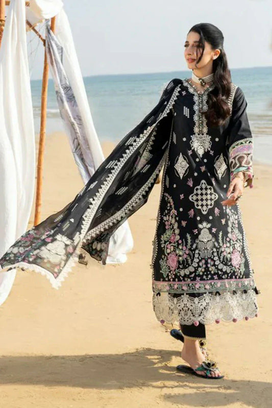 Picture of Aabyaan - Saagar Luxury Festive Lawn Collection - TALIA (AS-08) - Unstitched - Available at Raja Sahib
