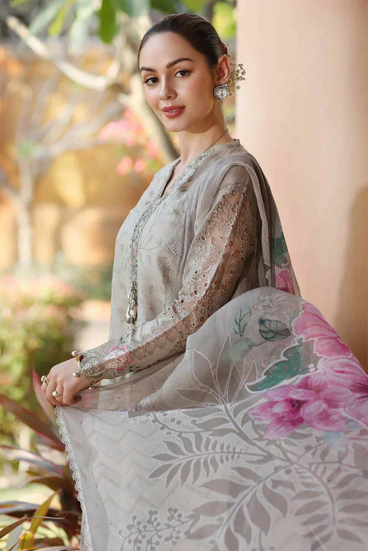 Picture of Noor by Saadia Asad - Noor Eid Luxury Handwork Laserkari - Design 1B - Unstitched - Available at Raja Sahib