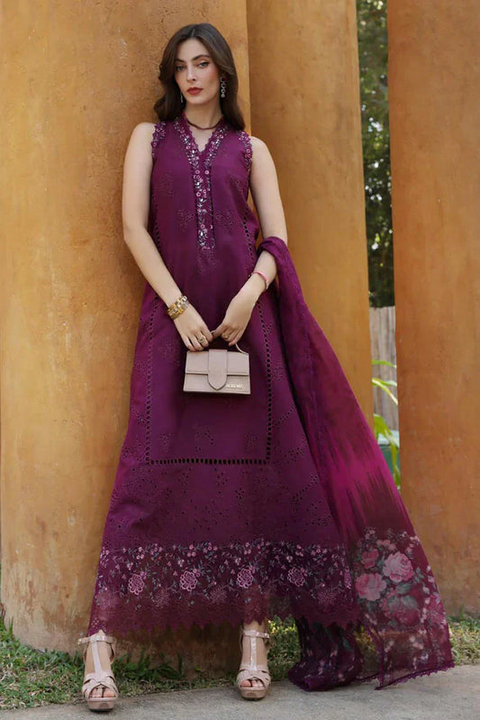 Picture of Noor by Saadia Asad - Noor Eid Luxury Handwork Laserkari - Design 2A - Unstitched - Available at Raja Sahib