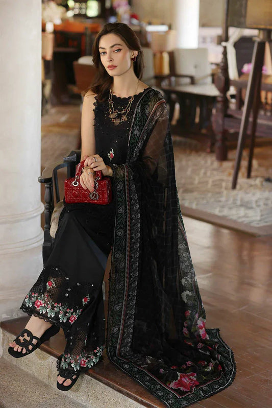 Picture of Noor by Saadia Asad - Noor Eid Luxury Handwork Laserkari - Design 4A - Unstitched - Available at Raja Sahib