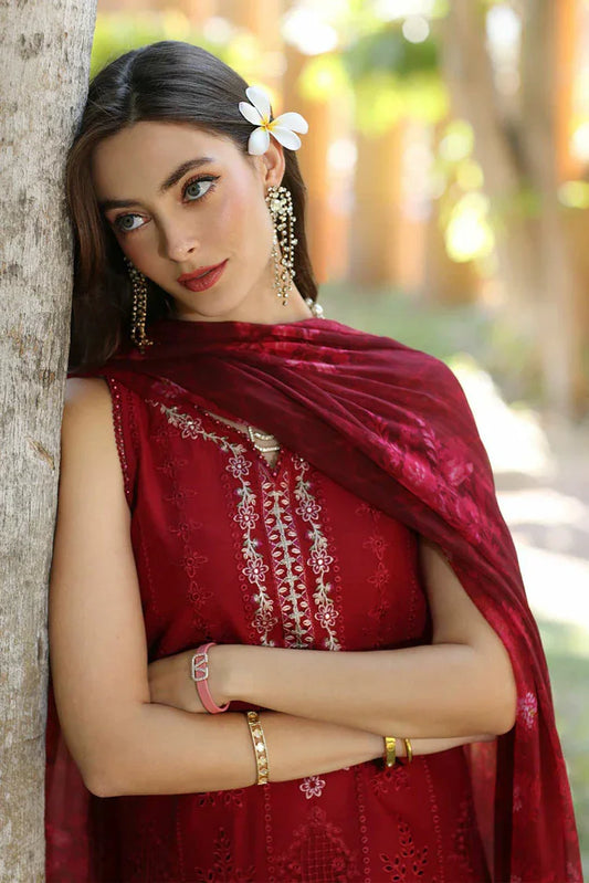 Picture of Noor by Saadia Asad - Noor Eid Luxury Handwork Laserkari - Design 7A - Unstitched - Available at Raja Sahib