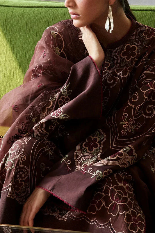 Picture of Zara Shahjahan - Satori Embroidered Lawn Collection - Shizumi-4B - Unstitched - Available at Raja Sahib
