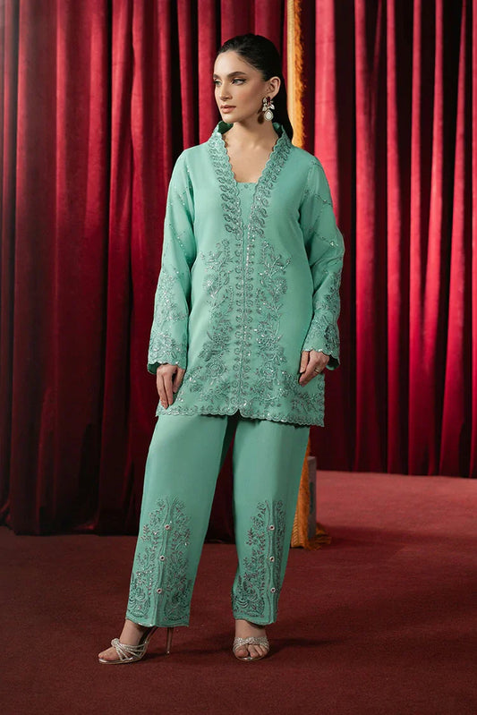 Picture of Asim Jofa - Premium Festive Collection - AJPF-11 EMBROIDERED ORGANZA 2 PCS - Unstitched - Available at Raja Sahib