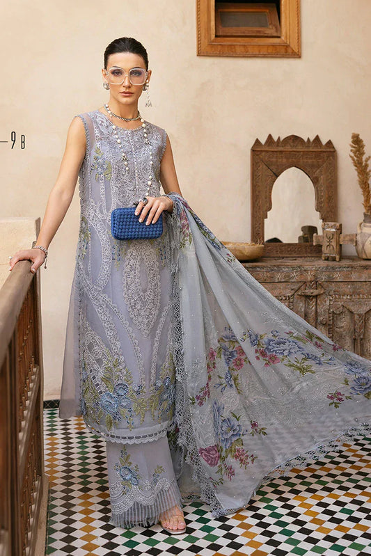 Picture of Maria B - Voyage A Luxe Luxury Lawn Collection - Design 9B - Unstitched - Available at Raja Sahib