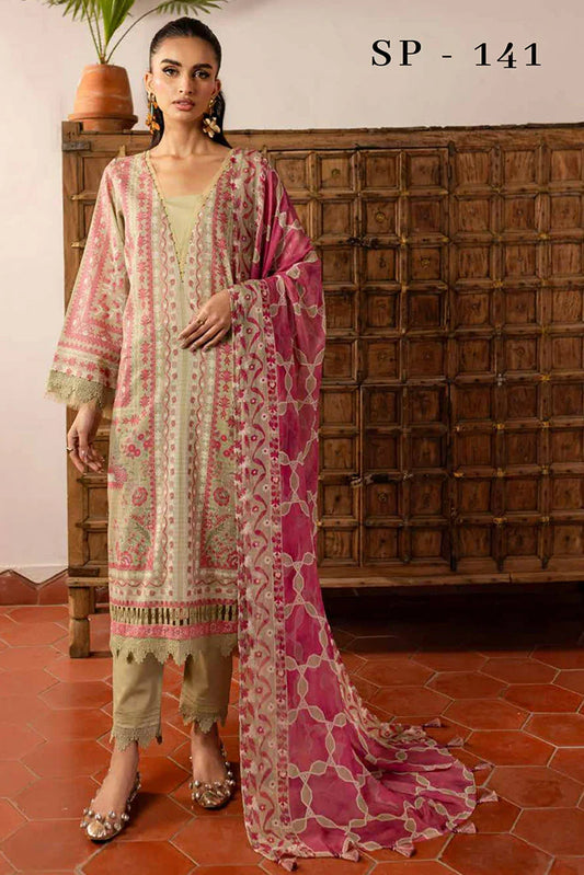 Picture of Nureh - Signature Prints Printed Lawn Collection Vol 1 - SP-141 - Unstitched - Available at Raja Sahib