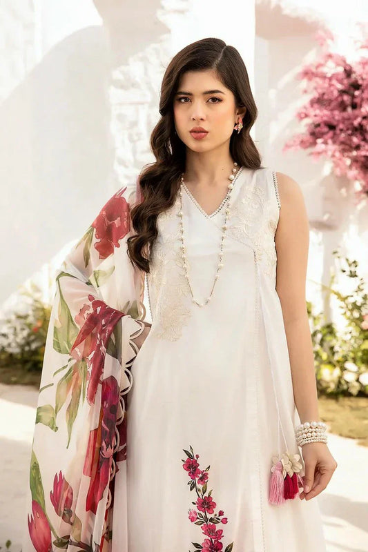 Picture of Maria B - M Basics Lawn Edition Vol 1 - Design 1B - Unstitched - Available at Raja Sahib