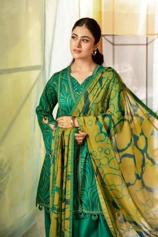 Picture of Maria B - M Basics Lawn Edition Vol 1 - Design 4A - Unstitched - Available at Raja Sahib