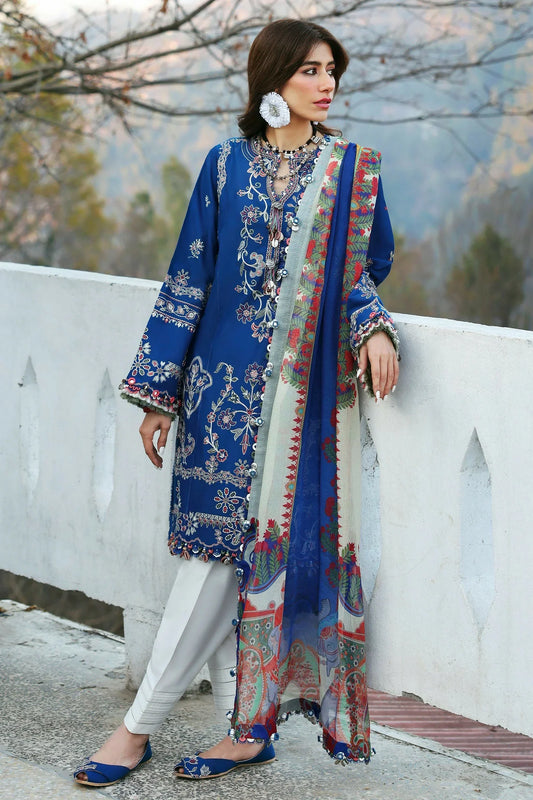 Picture of Zaha - Neelum Lawn Collection - MAYA (ZL25-15 B) - Unstitched - Available at Raja Sahib
