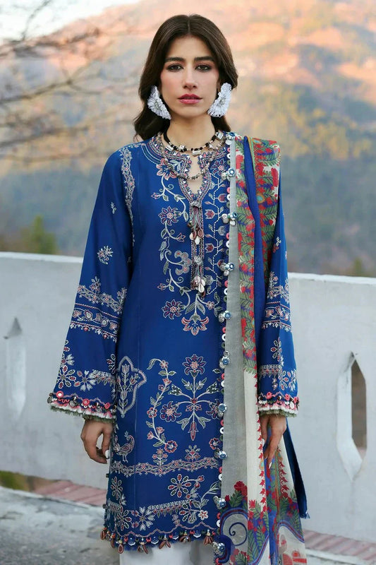 Picture of Zaha - Neelum Lawn Collection - MAYA (ZL25-15 B) - Unstitched - Available at Raja Sahib