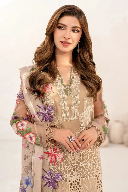 Picture of Asifa & Nabeel - Azalia Luxury Lawn Collection - Carnation (AZL25-09) - Unstitched - Available at Raja Sahib