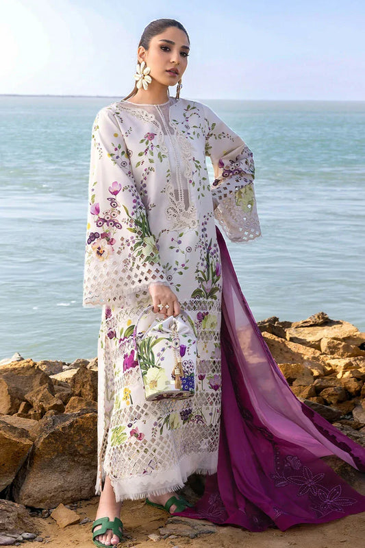 Picture of Crimson - Flow Lawn Collection - Bloom Bold-D4A - Unstitched - Available at Raja Sahib