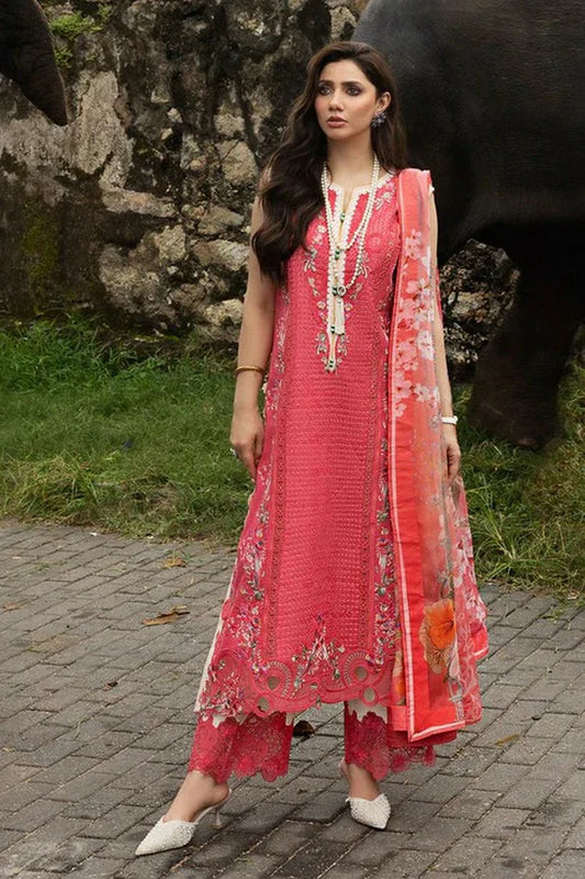 Picture of Mushq - Manaram Luxury Lawn Collection - 06 Eternal Radiance - Unstitched - Available at Raja Sahib
