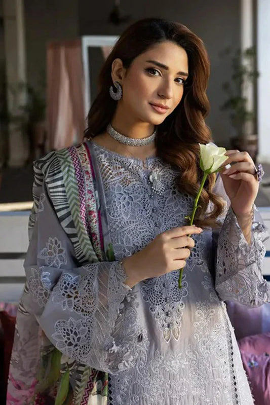 Picture of Kahf - Luxury Festive Lawn Collection - KLR-04 Lilia - Unstitched - Available at Raja Sahib